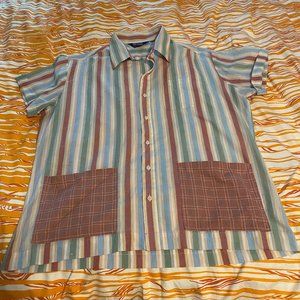 Vintage Par Four Sportswear Short-Sleeve Button-Up Shirt - "Men's" Medium